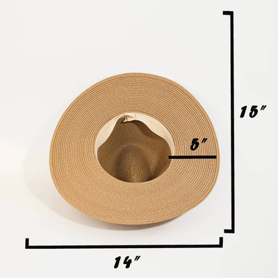 Floppy Fedora Straw Sun Hat: TA