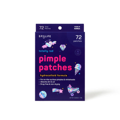 Totally Rad Hydrocolloid Acne Patches For Pimples Whiteheads: Pink