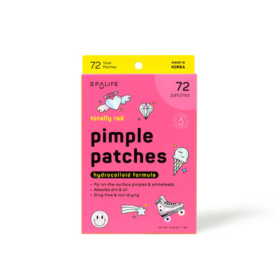 Totally Rad Hydrocolloid Acne Patches For Pimples Whiteheads: Pink
