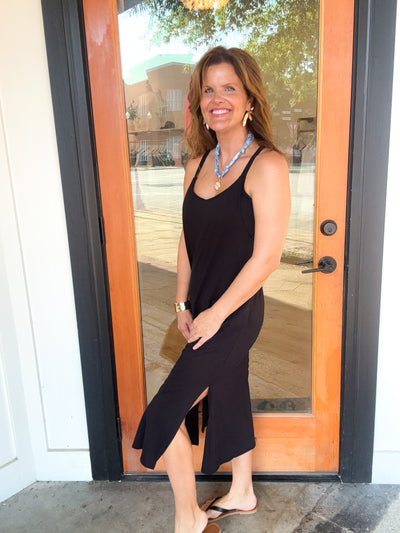 Play That Funky Music V-Neck Midi Dress