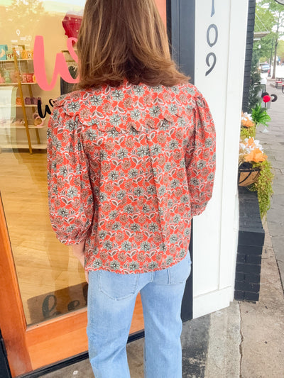 Careless Whisper Scalloped Peter Pan Collar Blouse