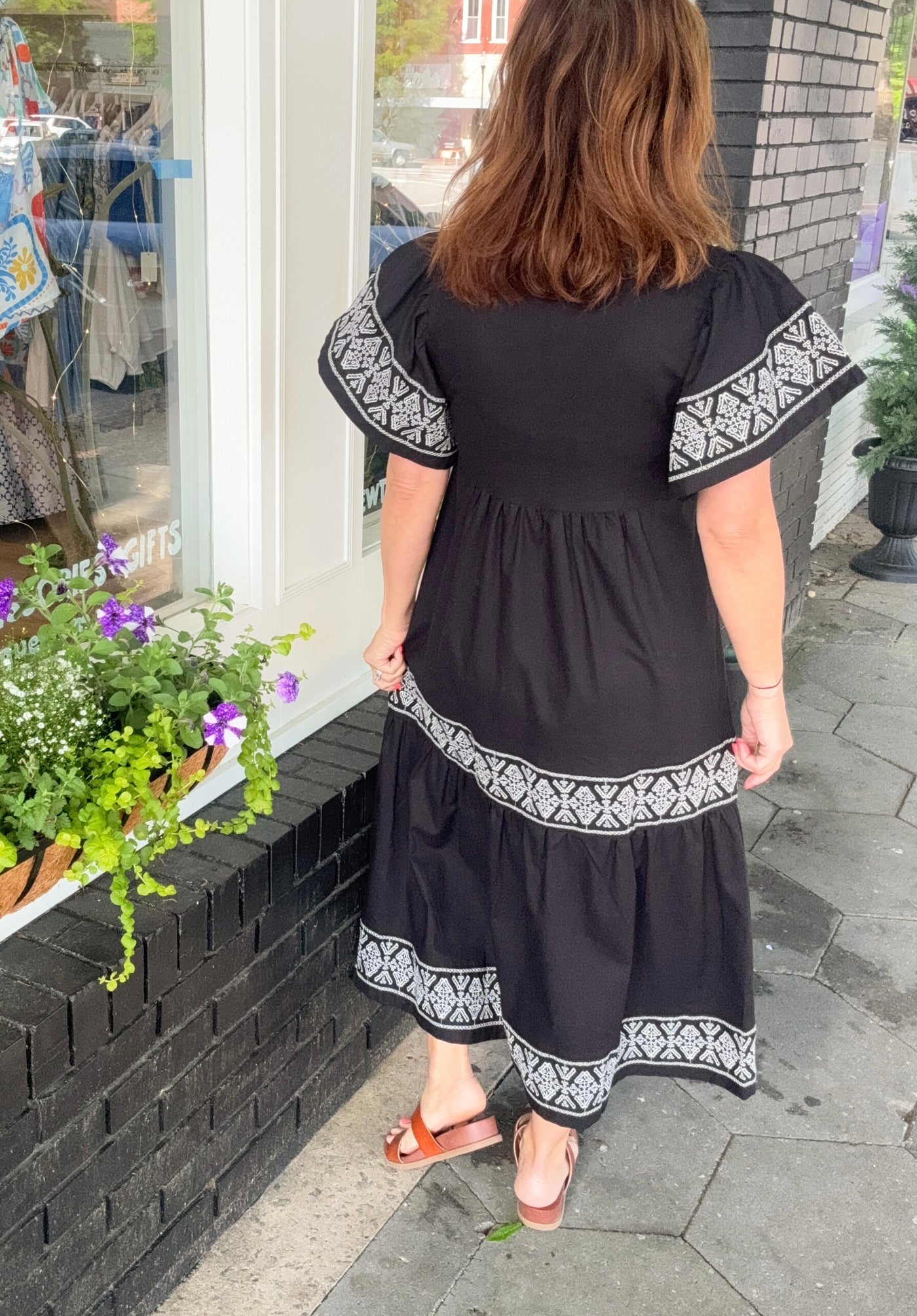 Bohemian Rhapsody Embroidered Midi Dress