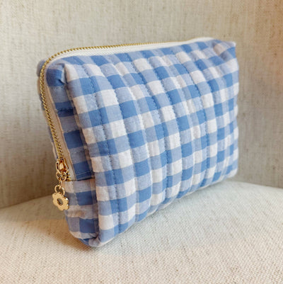 Color Parade Gingham Cosmetic Case: Pink