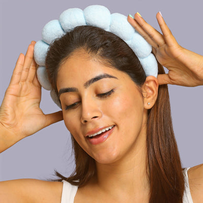 Bubble Skincare Headband For all Hair Types - (Pink or Blue): Pink