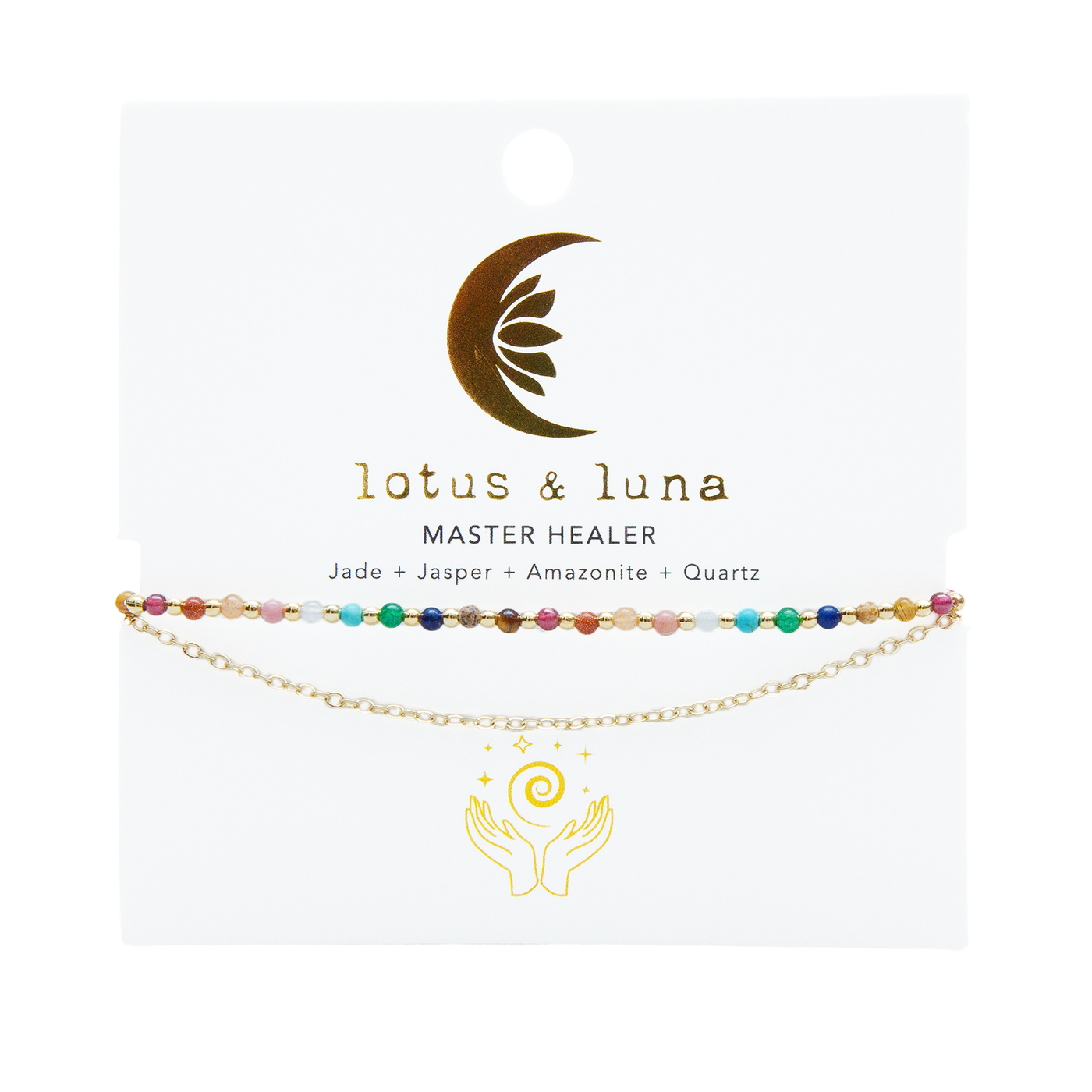 Master Healer Healing 2mm Bracelet (Gold)