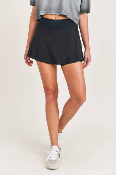 Don't Bet Money Honey Camo Perforated Tennis Skort