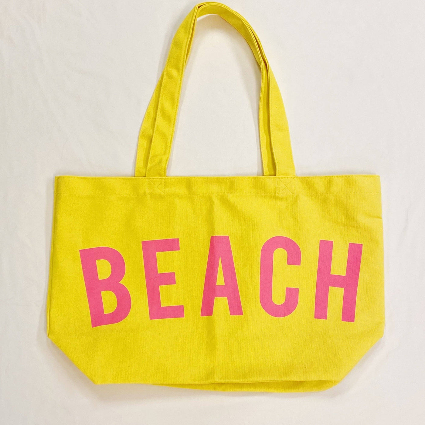 Well Made Beach Canvas Tote: Pink