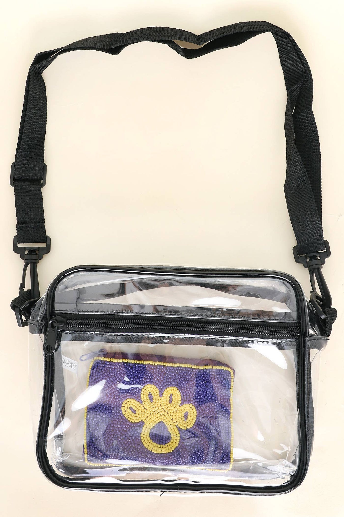 Clear Transparent Stadium Approved Crossbody