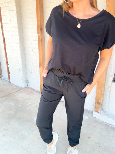 On The Rebound Cuffed Highwaist Joggers