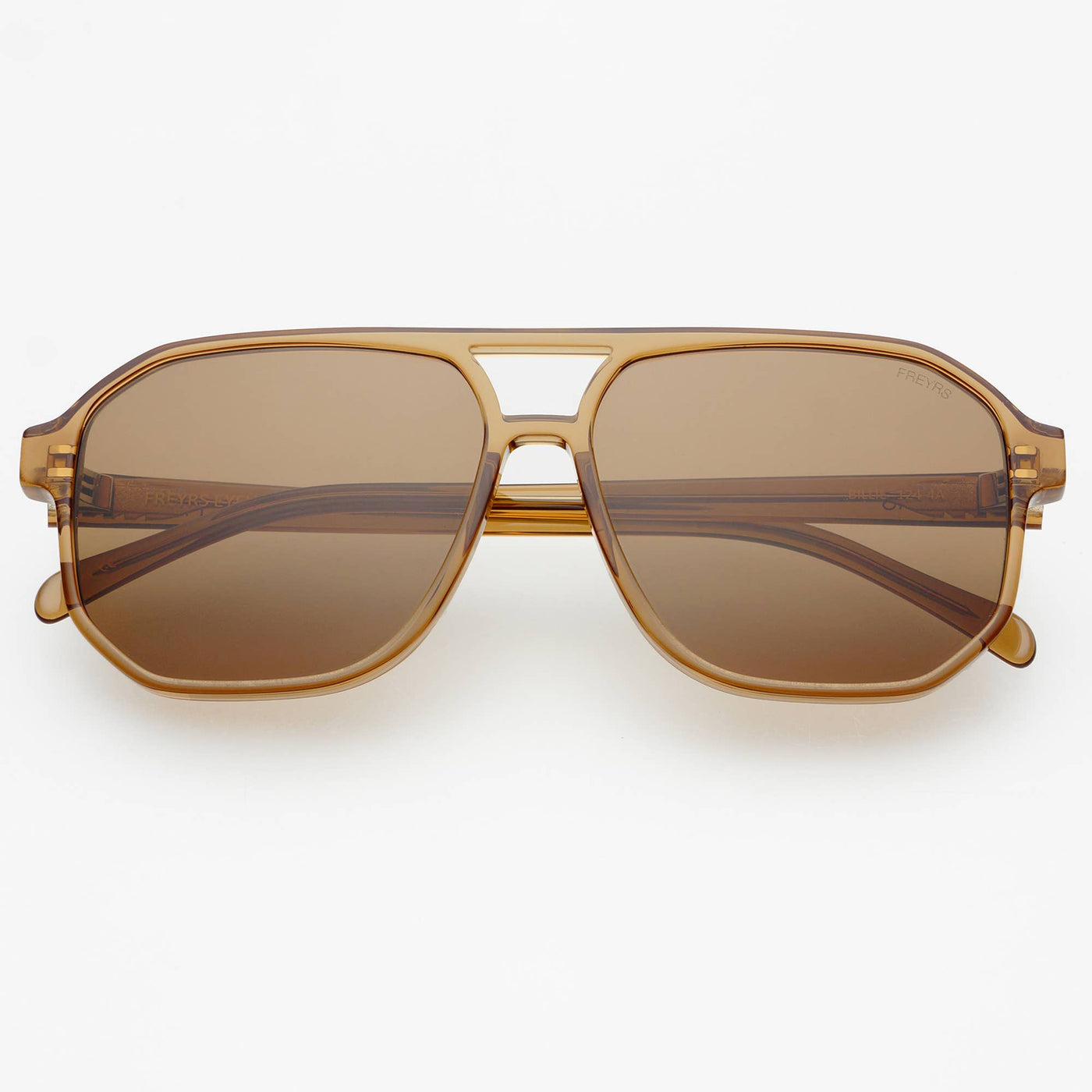 Billie ( NEW ) Unisex Aviator Sunglasses   : Brown