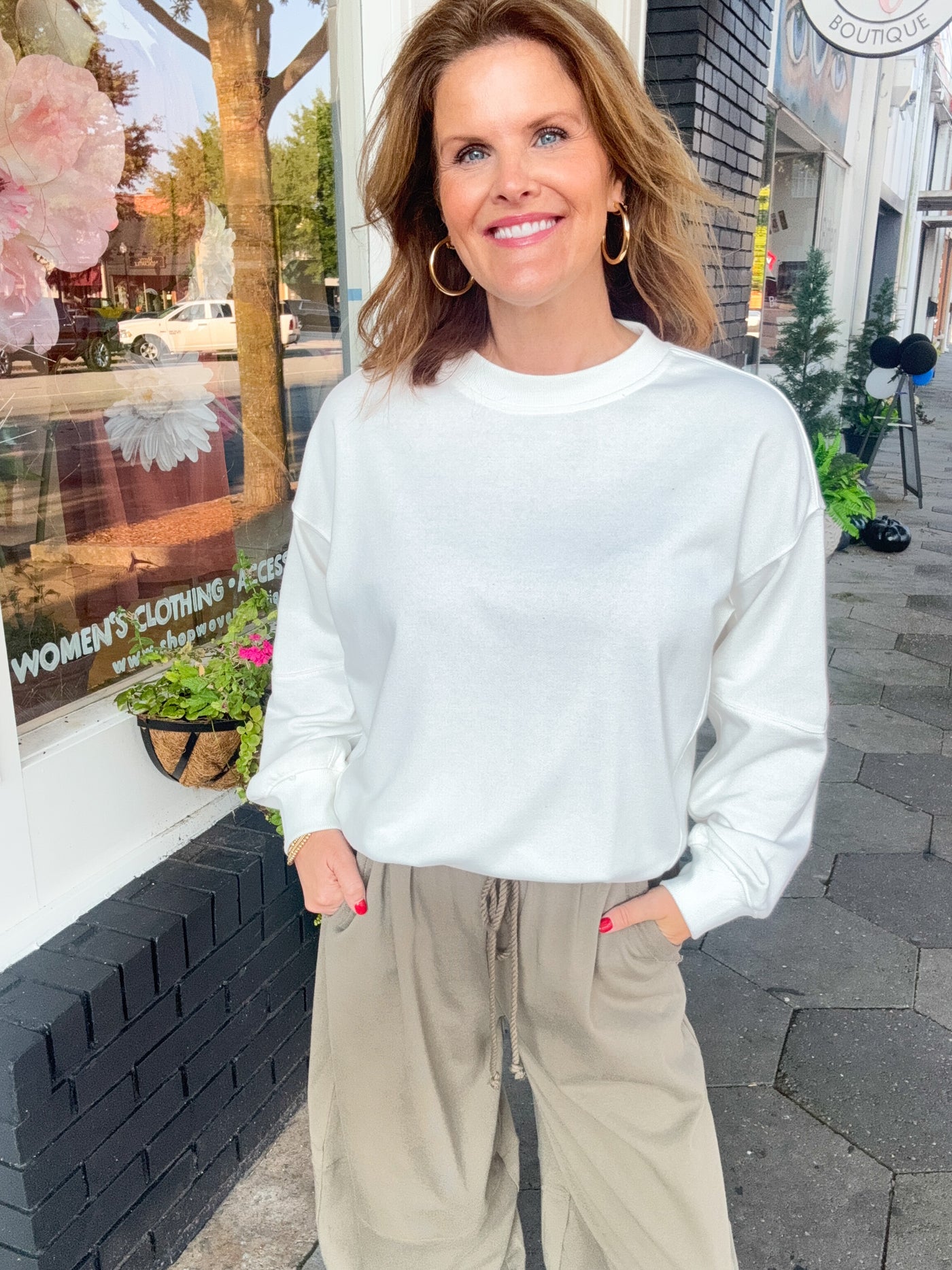 Let Your Love Flow Braid Belt Barrel Pants