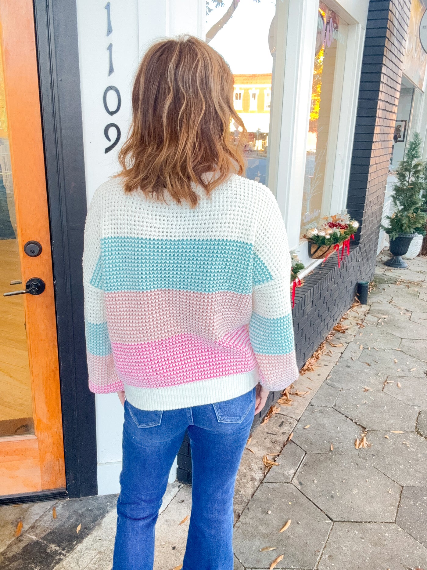 Suddenly Color Block Knit Sweater