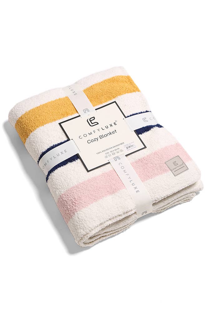 Multicolored Stripe Throw Blanket: 02
