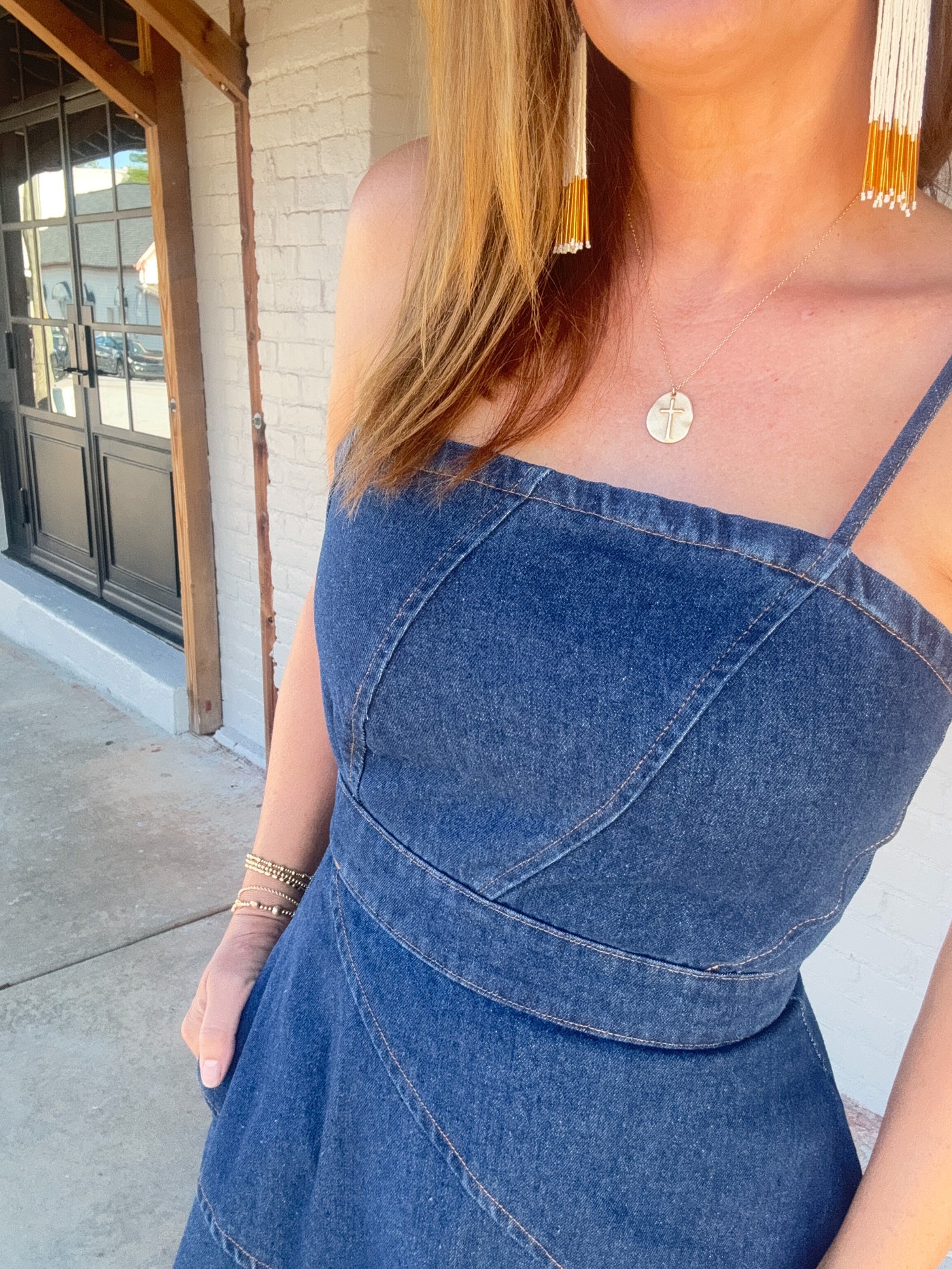 Runaway Denim Midi Dress