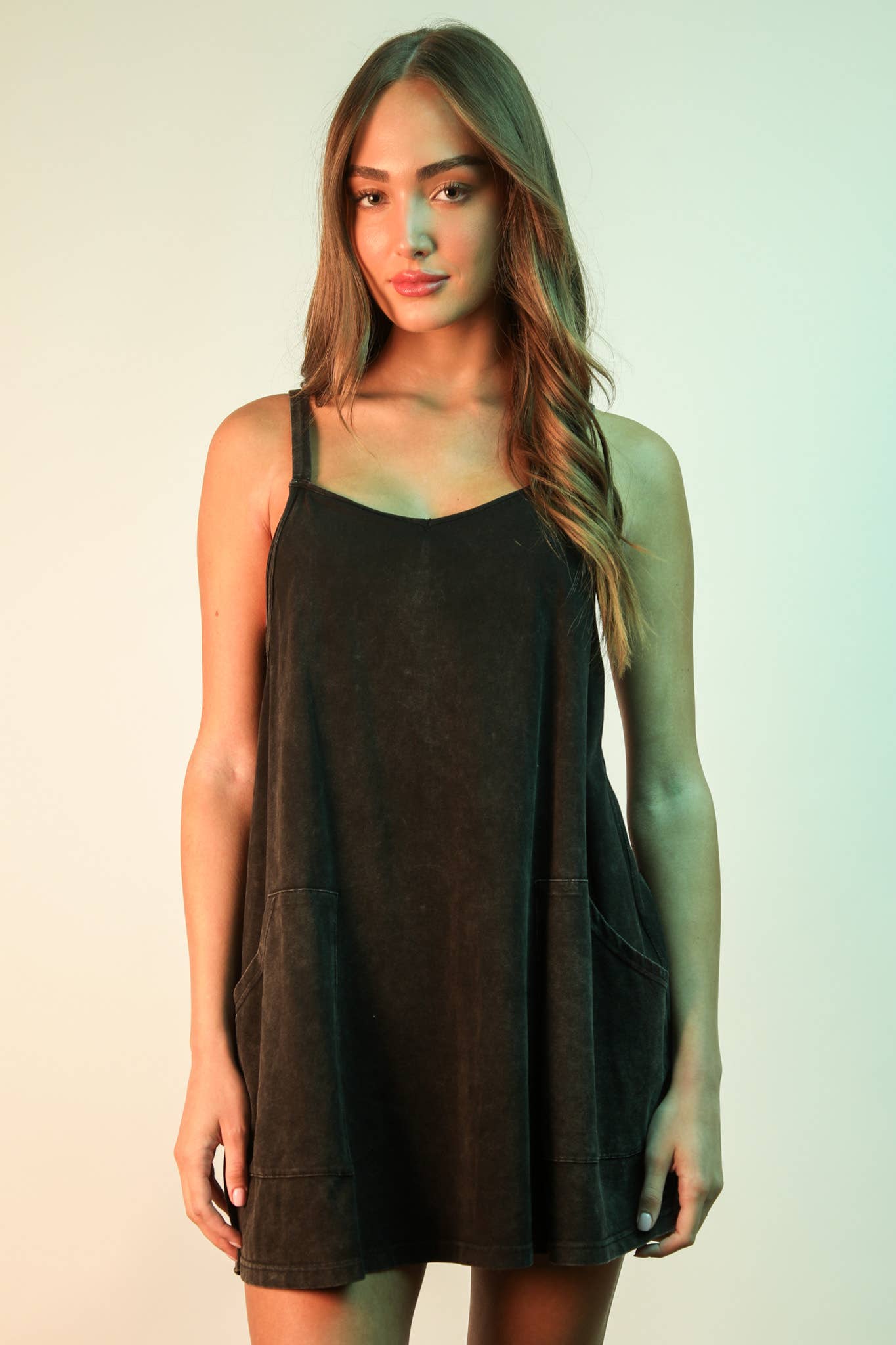Don't Go Breaking My Heart Mineral Washed Knit Dress