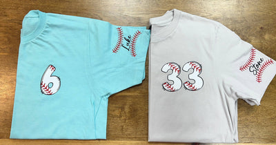 PREORDER Personalized Baseball Name & Number-You Pick Color (EST ARRIVAL END OF FEBRUARY)