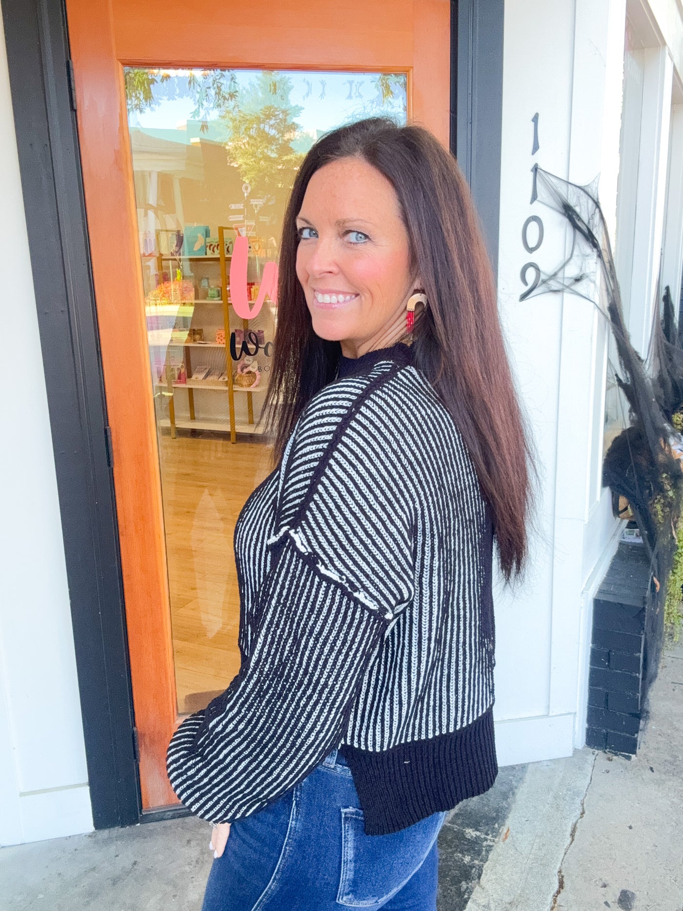 Love Rollercoaster Two Tone Striped Sweater