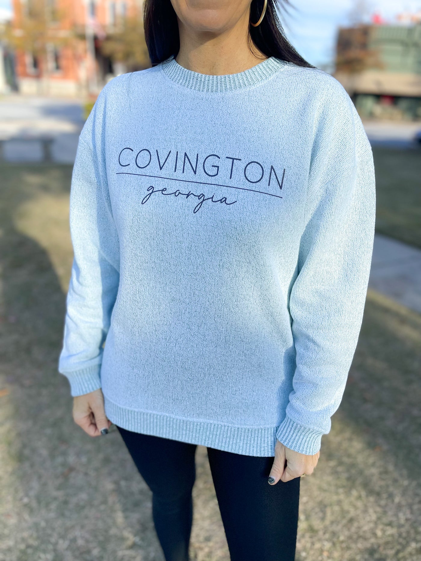 Covington, Georgia Pine Warm Up Crew Sweatshirt