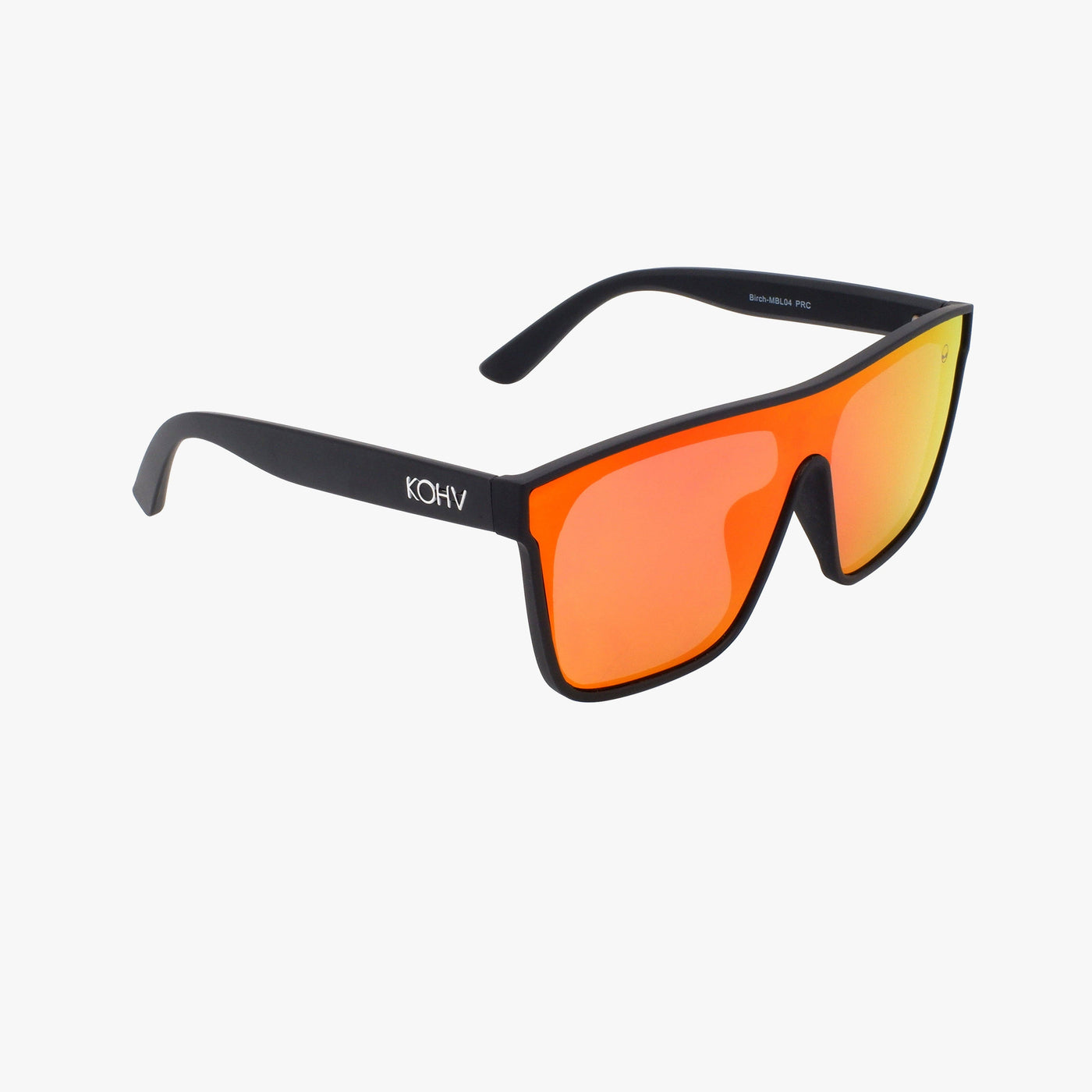 BIRCH FIRE Polarized Oversized Shield Fashion Sunglasses