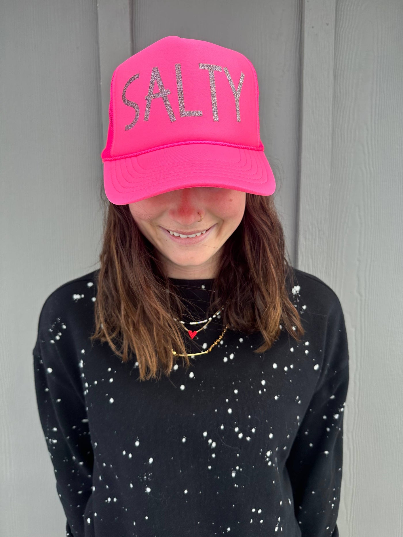 Salty- Neon Pink Trucker