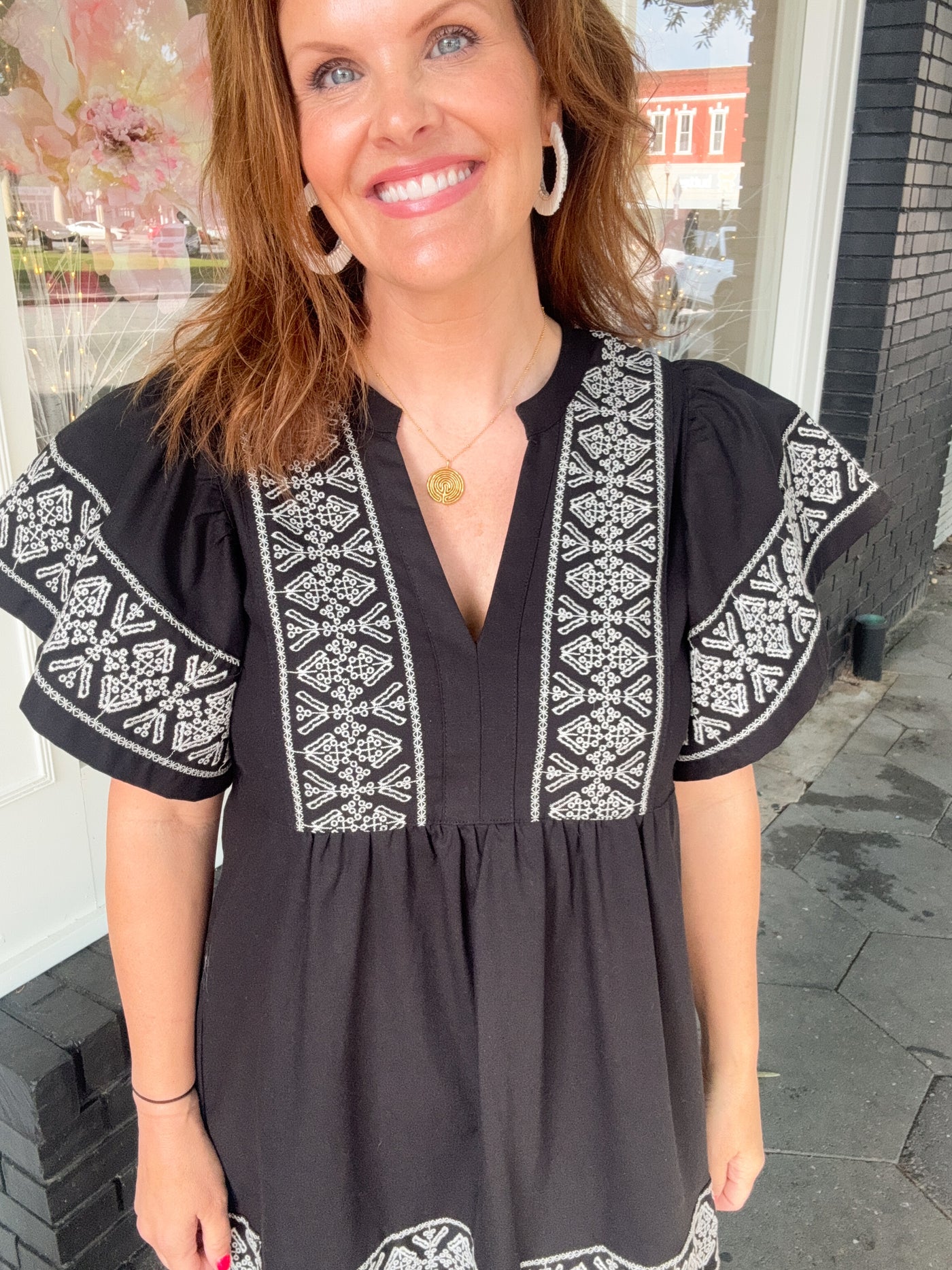 Bohemian Rhapsody Embroidered Midi Dress