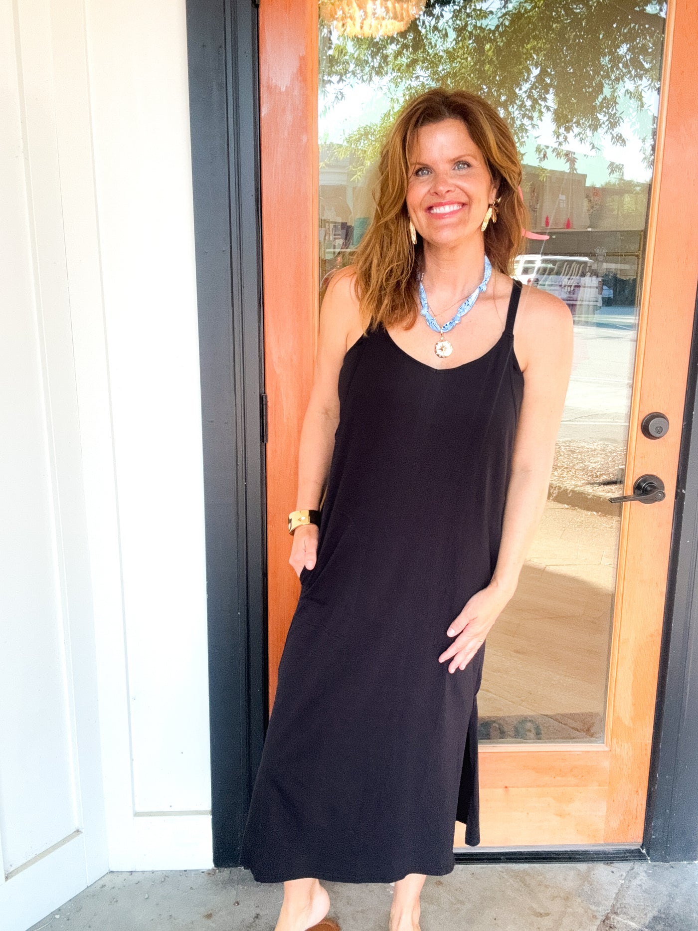 Play That Funky Music V-Neck Midi Dress