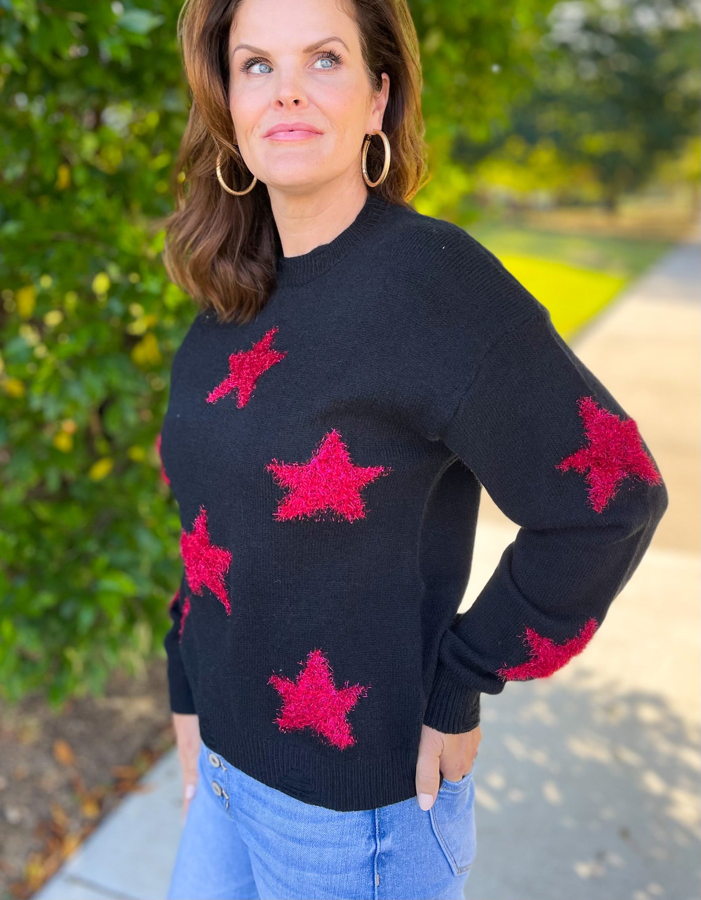 I'll Never Be Free Tinsel Star Sweater