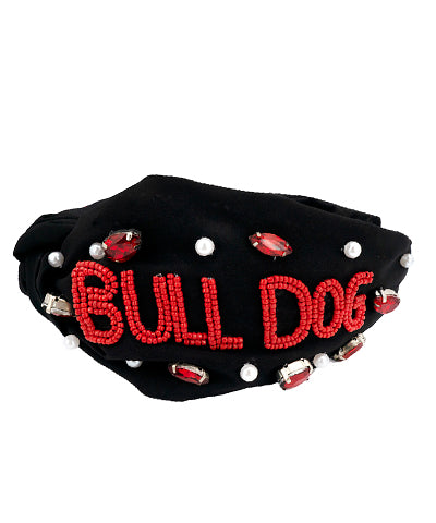 Game Day: Bulldog Beaded Headband