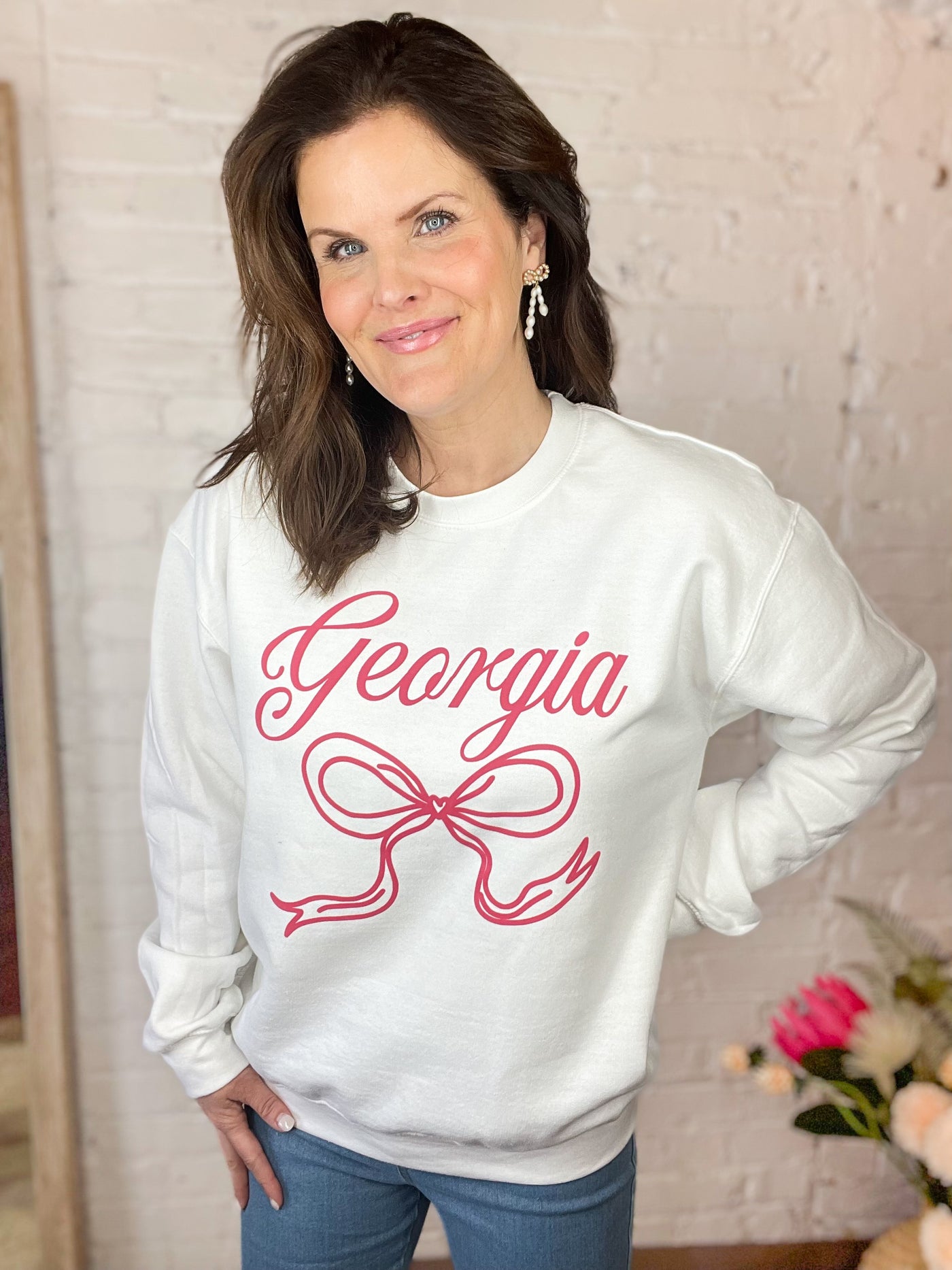 Georgia Bow Sweatshirt
