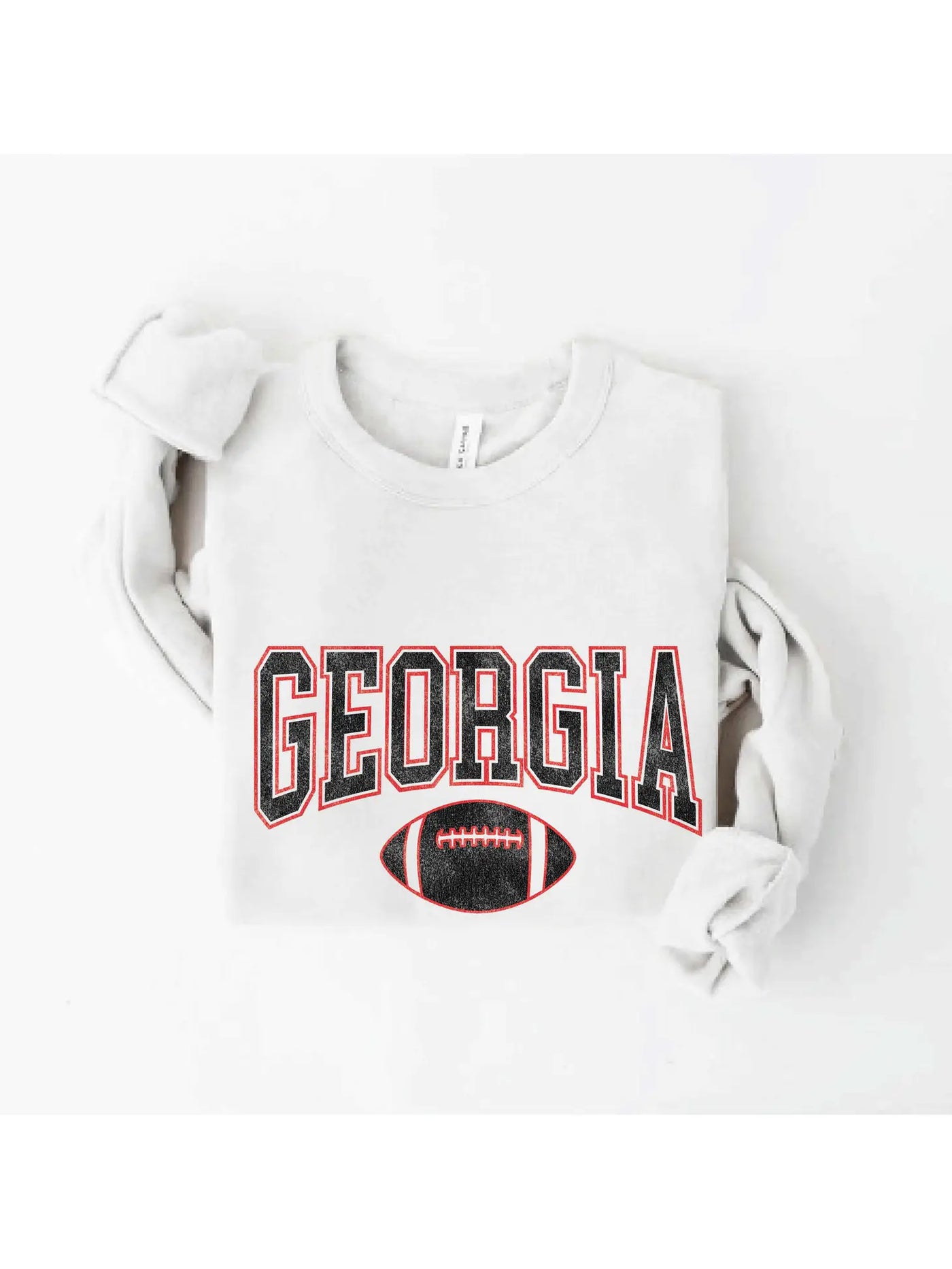 Georgia Football Sweatshirt-Vintage White