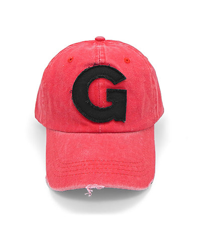 "G" Embroidered Vintage Cap