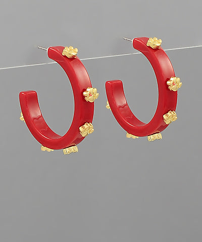 Paw Station Acetate Hoops