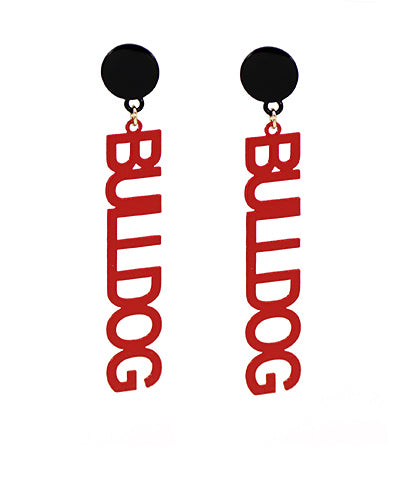 "GAME DAY" Filigree BULLDOG Earrings