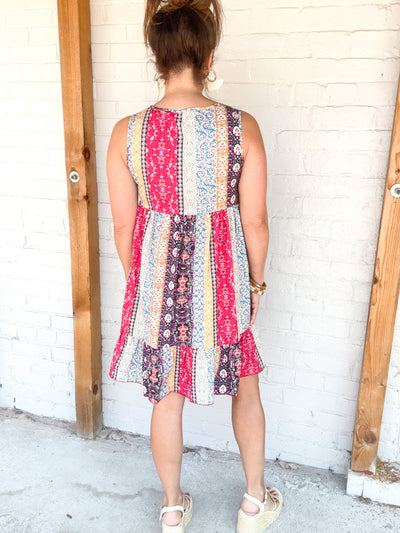 Sweet Nothings Patchwork Floral Dress