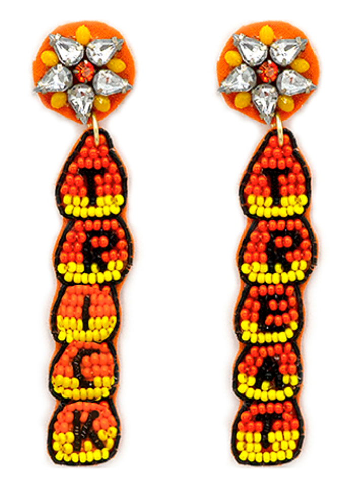 Trick & Treat Glass Earrings