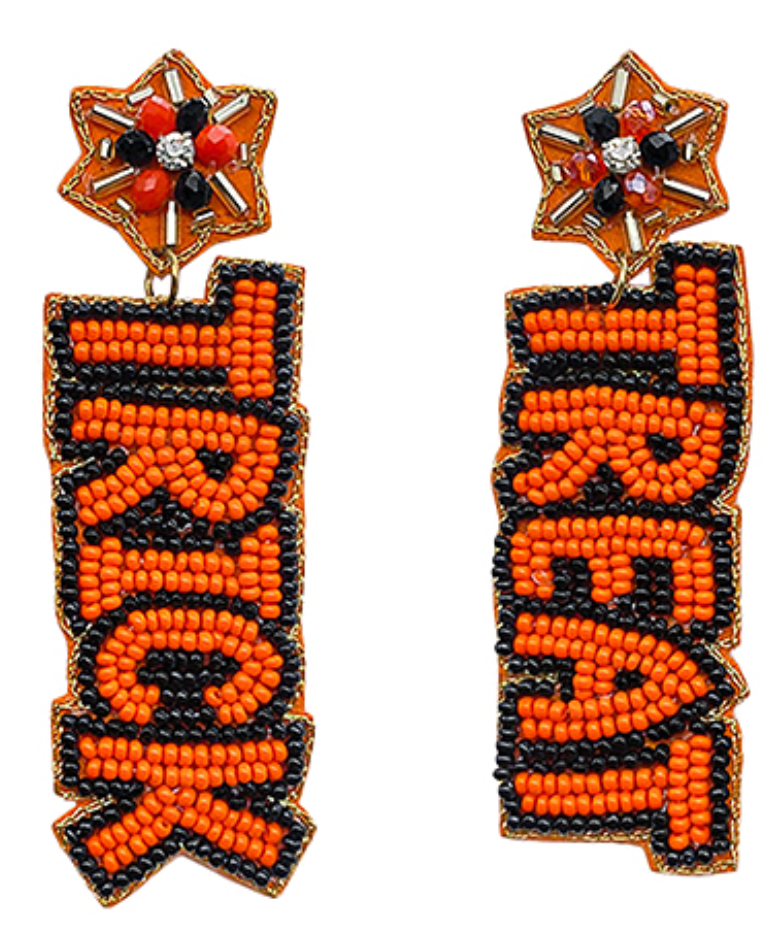 TRICK TREAT Beaded Earrings