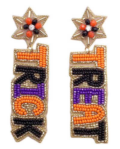 TRICK TREAT Beaded Earrings