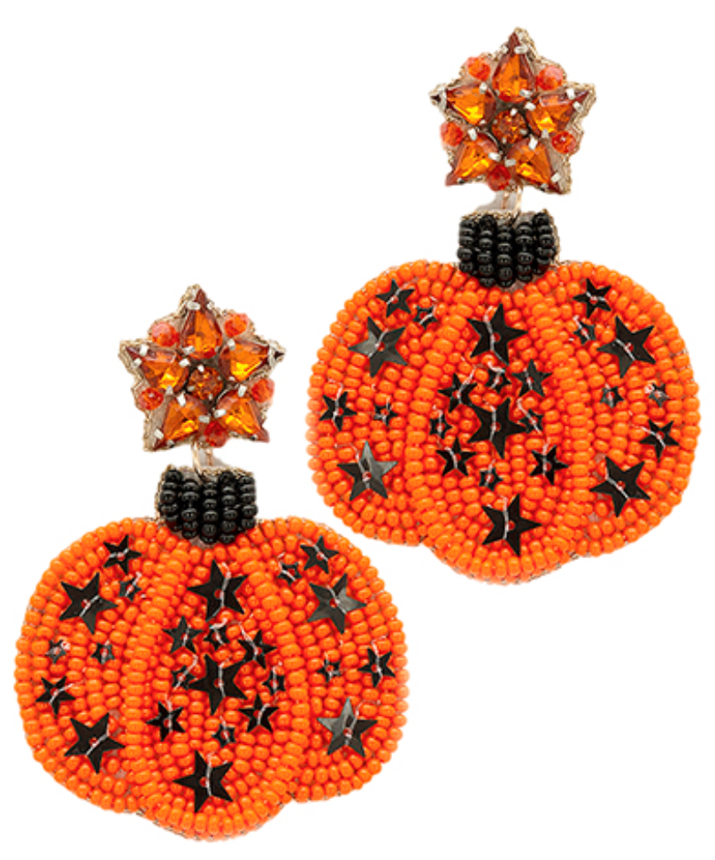 Halloween Star & Pumpkin Earrings