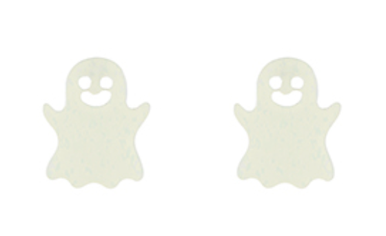 Halloween Ghost Acetate Earrings