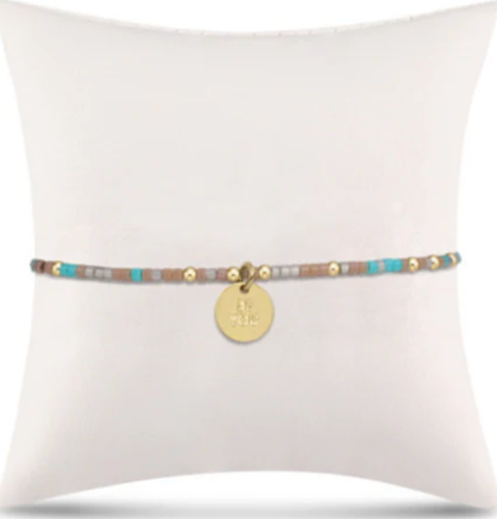 Enewton egirl Hope Unwritten Bracelet - be you. Small Gold Disc Where's The Beach?