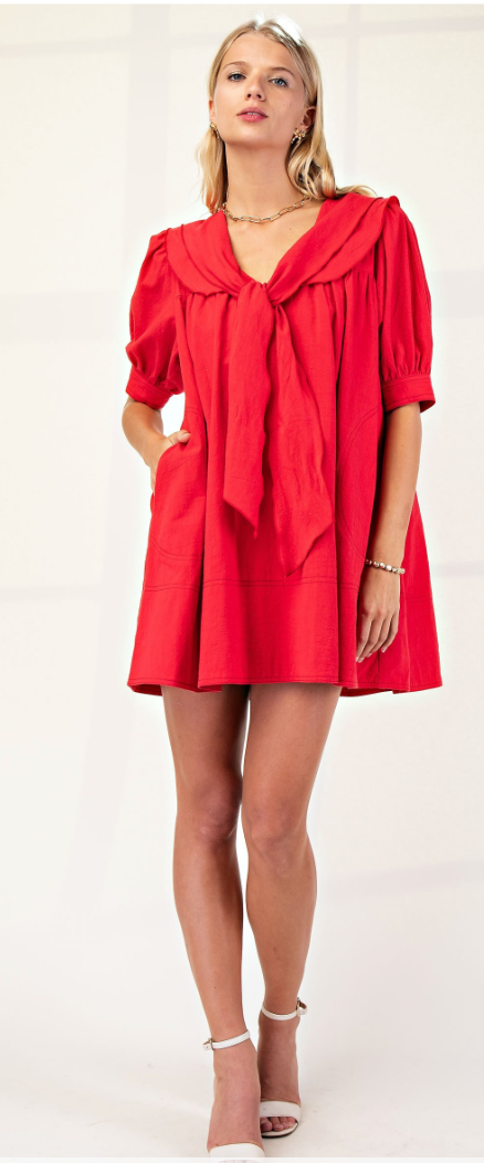 My Eyes Adored You Sailor Collar Dress