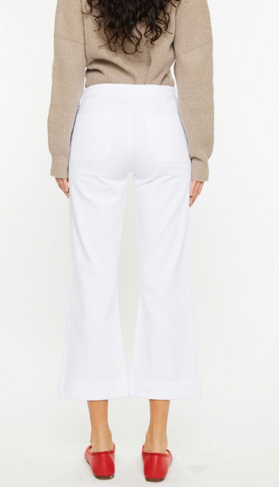 Esper High Rise Relaxed Cropped Flare Jeans