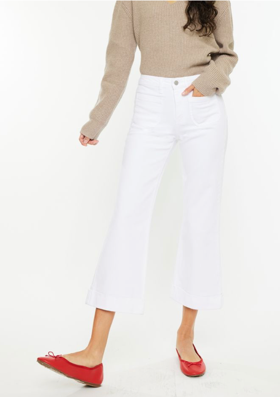 Esper High Rise Relaxed Cropped Flare Jeans