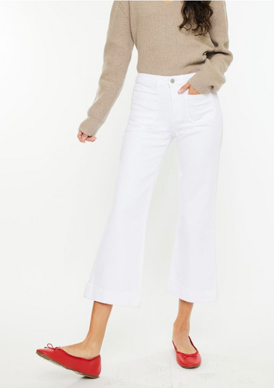 Esper High Rise Relaxed Cropped Flare Jeans