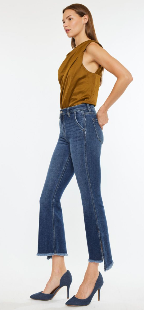 Monroe High Rise Cropped Flare Jeans