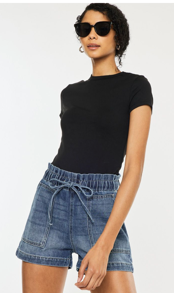 Orla Denim Paper Bag Shorts