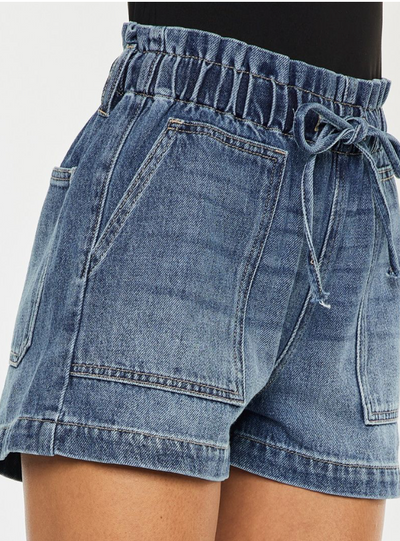 Orla Denim Paper Bag Shorts