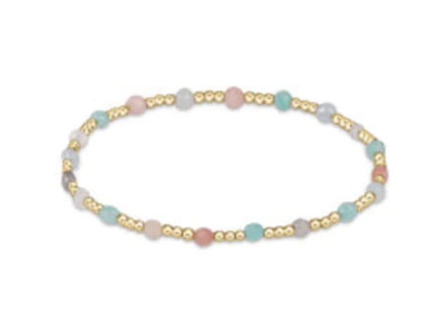 Enewton Gemstone Gold Sincerity Pattern 3mm Bead Bracelet - Hot Mess SS25