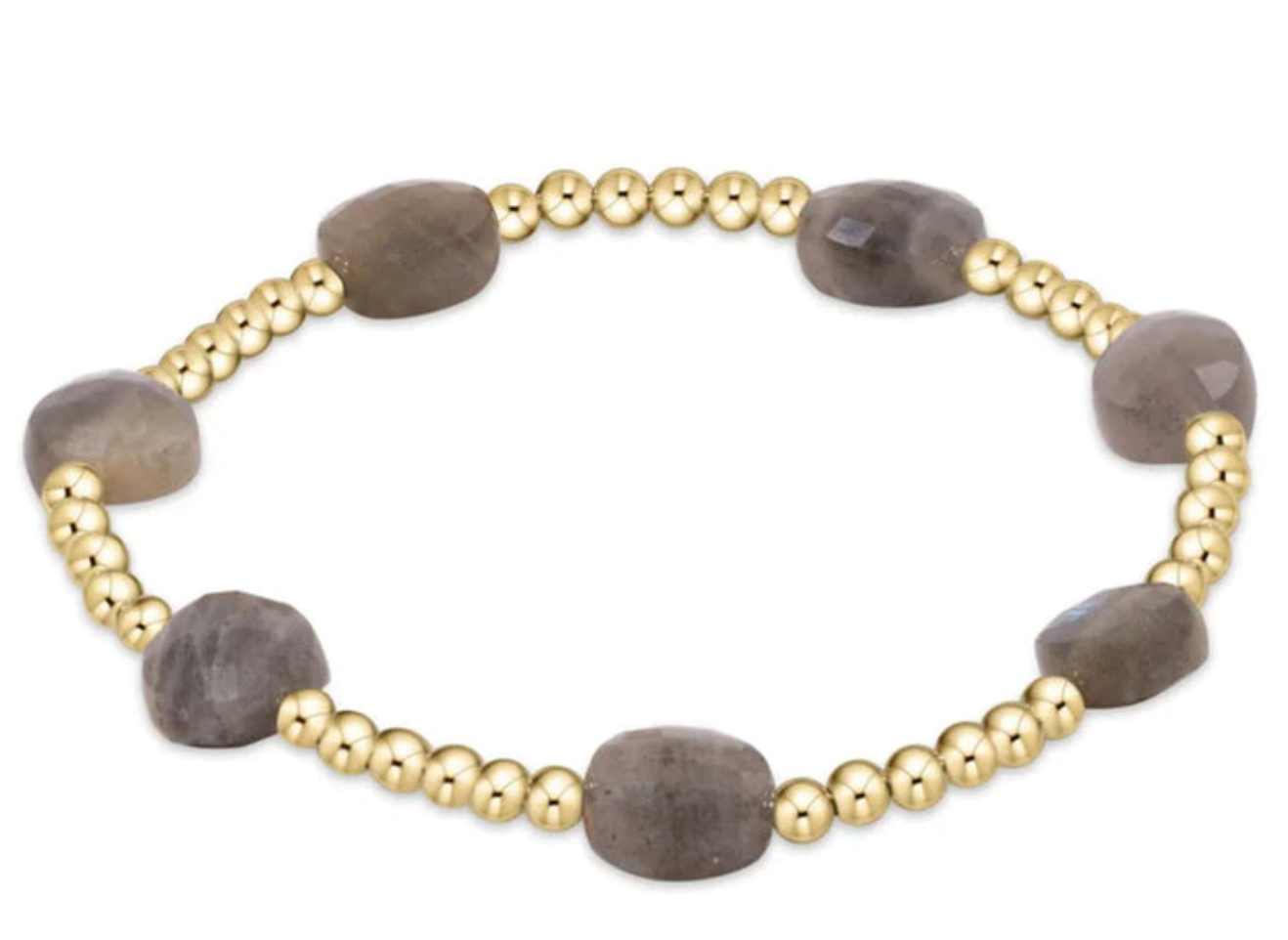 Enewton Admire Gold 3mm Bead Bracelet - Labradorite