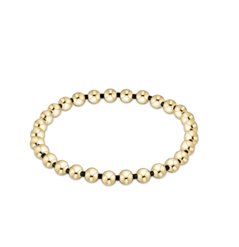 Gameday Hope Grateful 5mm Bead Bracelet - Onyx